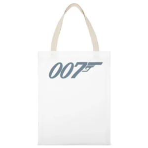 007 James bond England Special Agent movie Spionase White Canvas Tote Shopping Bag