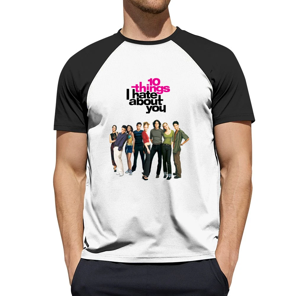 10 Things I Hate About You Fun Popular 90s Vintage Movie Poster Graphi Men Short Sleeve T-Shirt