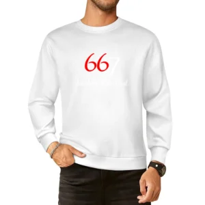 667 Neighbor Of The Devil Fun 666 Graphic European Size Pullover Sweater