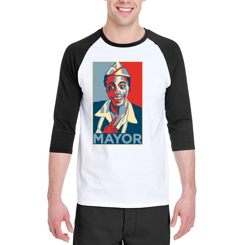 80's Classic -Back to the Future - Mayor Goldie Wilson Hope Men 3/4 Sleeve T-Shirt