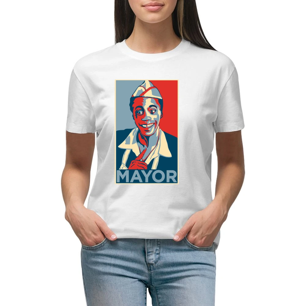 80's Classic -Back to the Future - Mayor Goldie Wilson Hope Premium Women Ladies T-shirt