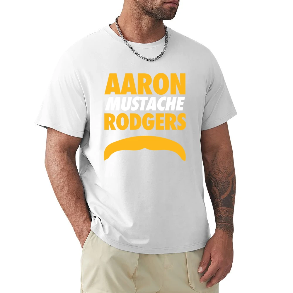 Aaron Rodgers Mustache Green Bay Football Funny Premium Men T-shirt