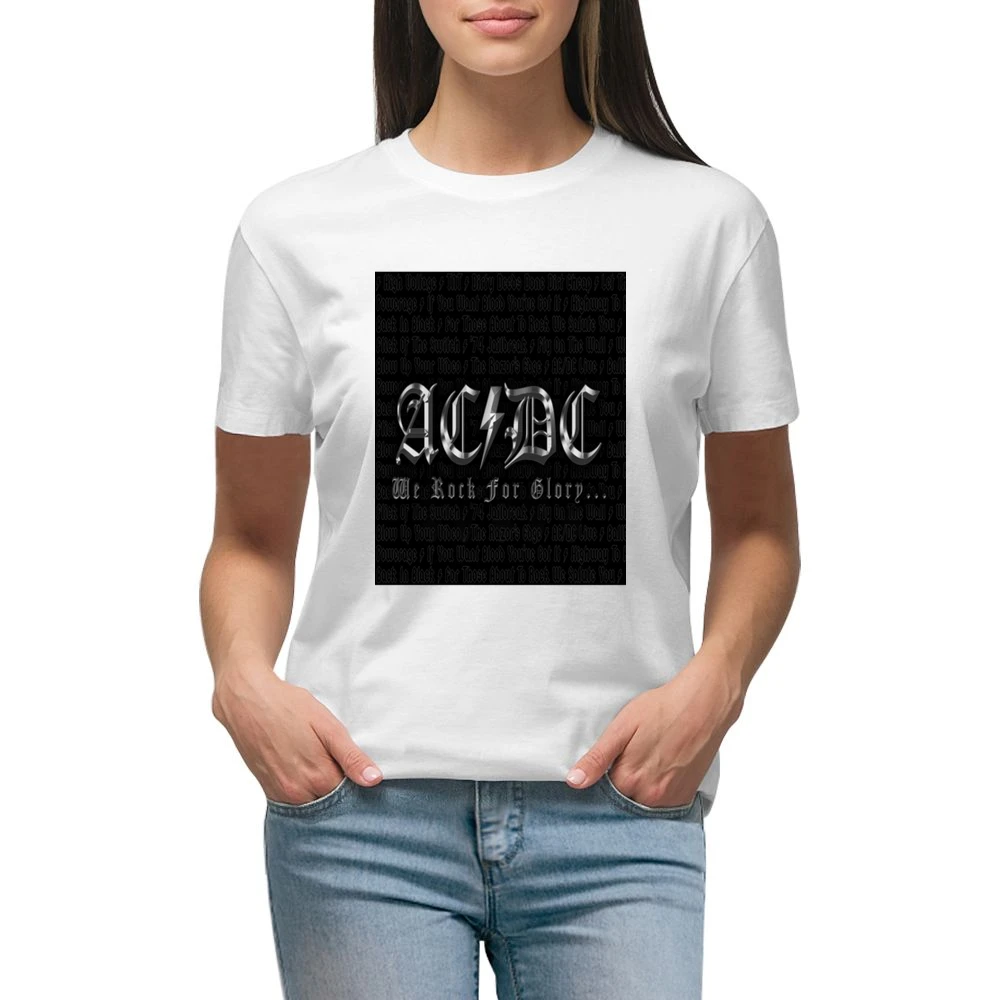 Ac Dc Tshirt Premium Women Ladies T-shirt