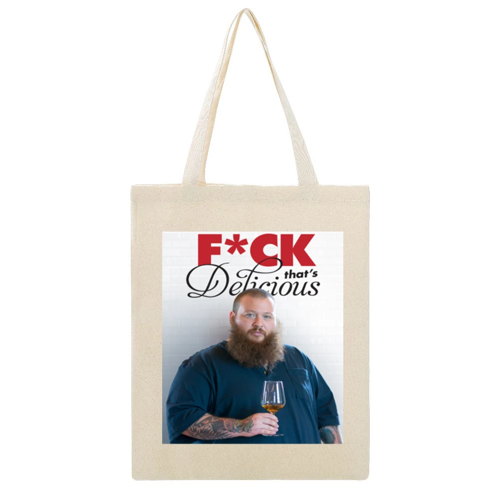Action Bronson F*ck That Delicious Tshirt (all Colors And Styles Avail Beige Canvas Tote Shopping Bag