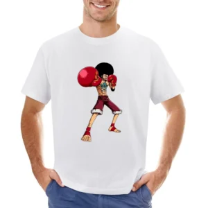 Afro Monkey D Luffy Asian Size Men T-Shirt