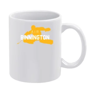 Air Binnington Jordan St Louis Hockey Goalie Champions White Mug