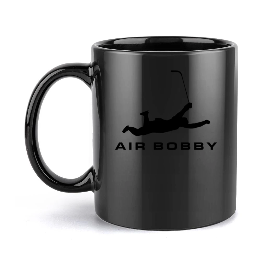Air Bobby Orr Funny Boston Bruins Hockey Legend Sports Black Mug