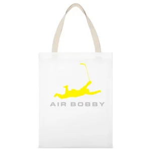 Air Bobby Orr Funny Boston Bruins Hockey Legend Sports White Canvas Tote Shopping Bag