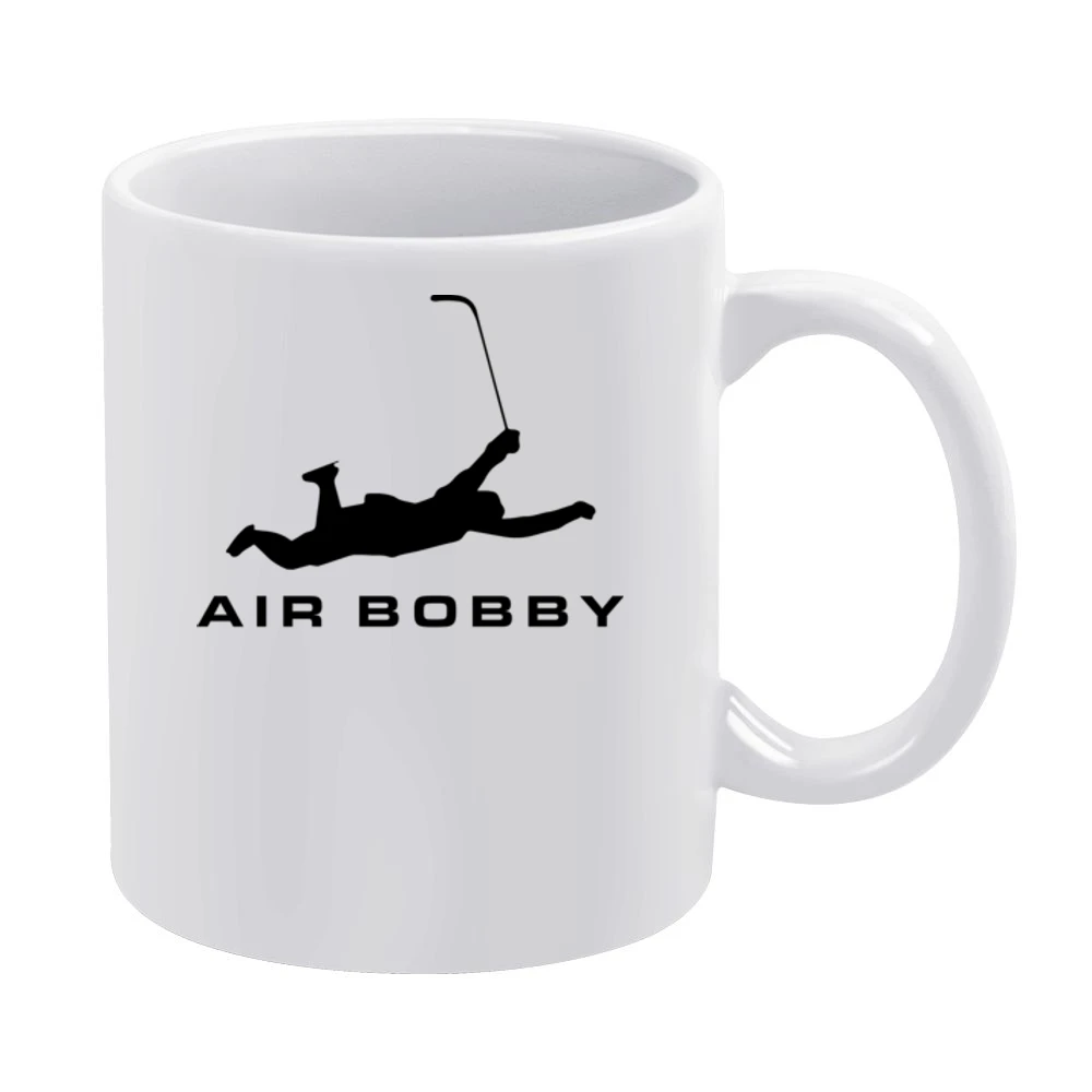 Air Bobby Orr Funny Boston Bruins Hockey Legend Sports White Mug