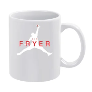 Air Fryer Parody White Logo White Mug