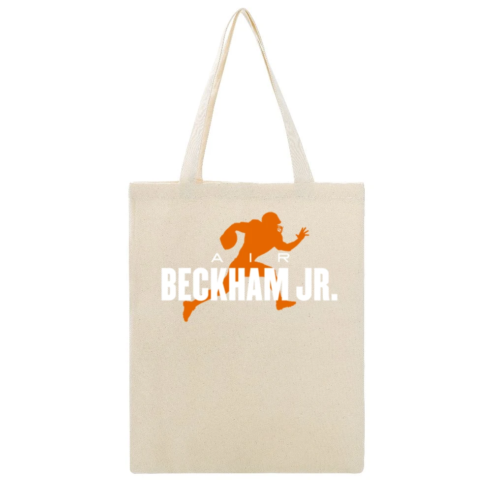 Air Odell Beckham Jr Obj Cleveland Football Fan Parody Beige Canvas Tote Shopping Bag