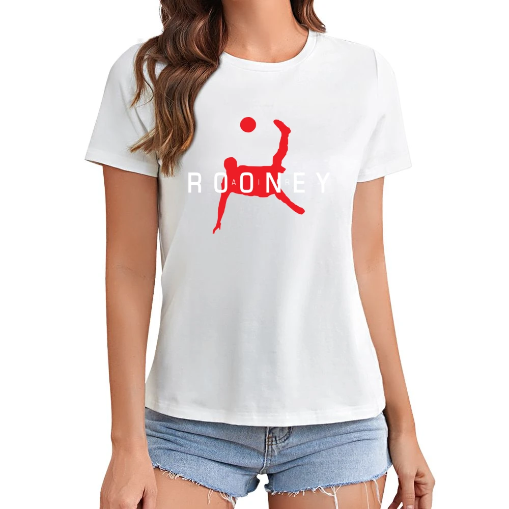 Air Wayne Rooney Funny Manchester United Soccer Sports Asian Size Women Ladies T-shirt