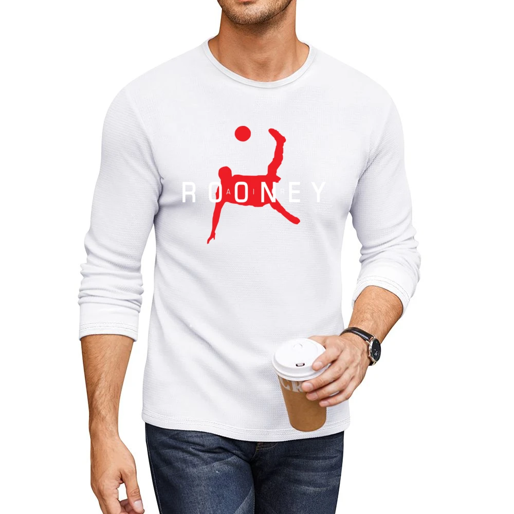 Air Wayne Rooney Funny Manchester United Soccer Sports Men CrewNeck Long Sleeve T-Shirt