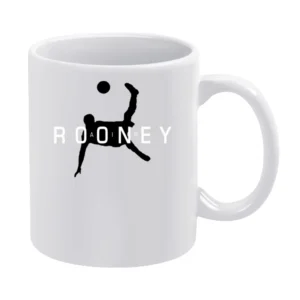 Air Wayne Rooney Funny Manchester United Soccer Sports White Mug