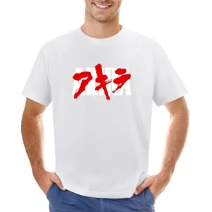 Akira Katsuhiro Otomo cyberpunk manga post-apocalyptic Neo-Tokyo Dark Asian Size Men T-Shirt