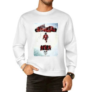 Akira Movie Poster Retro Aged Look European Size Pullover Sweater