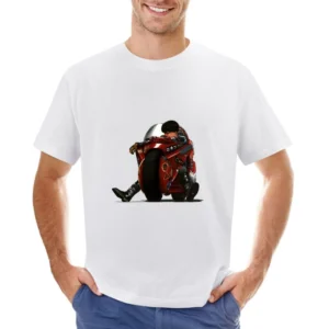 Akira manga anime kaneda riding bike Asian Size Men T-Shirt