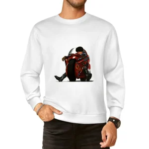 Akira manga anime kaneda riding bike European Size Pullover Sweater