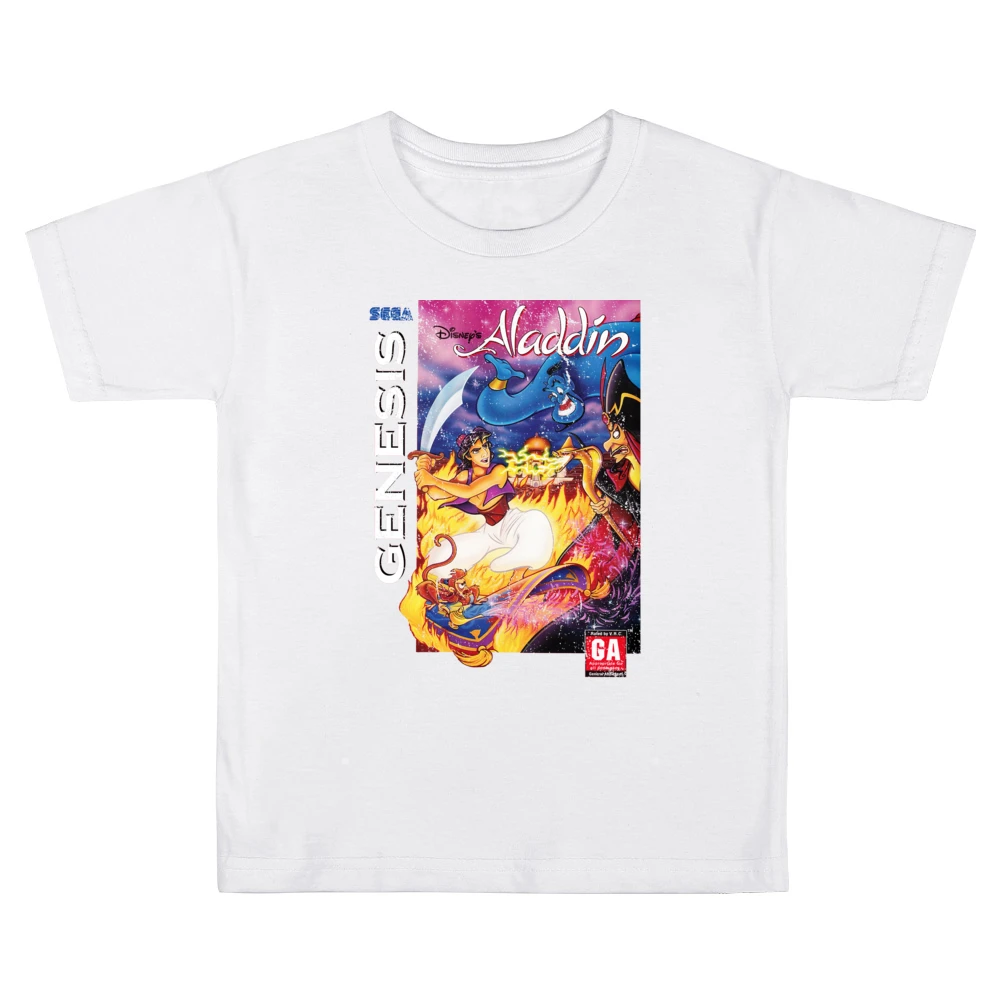 Aladdin Sega Genesis Old School Retro Video Game Fan Distressed T Shir Kids Boys Girls T-Shirt