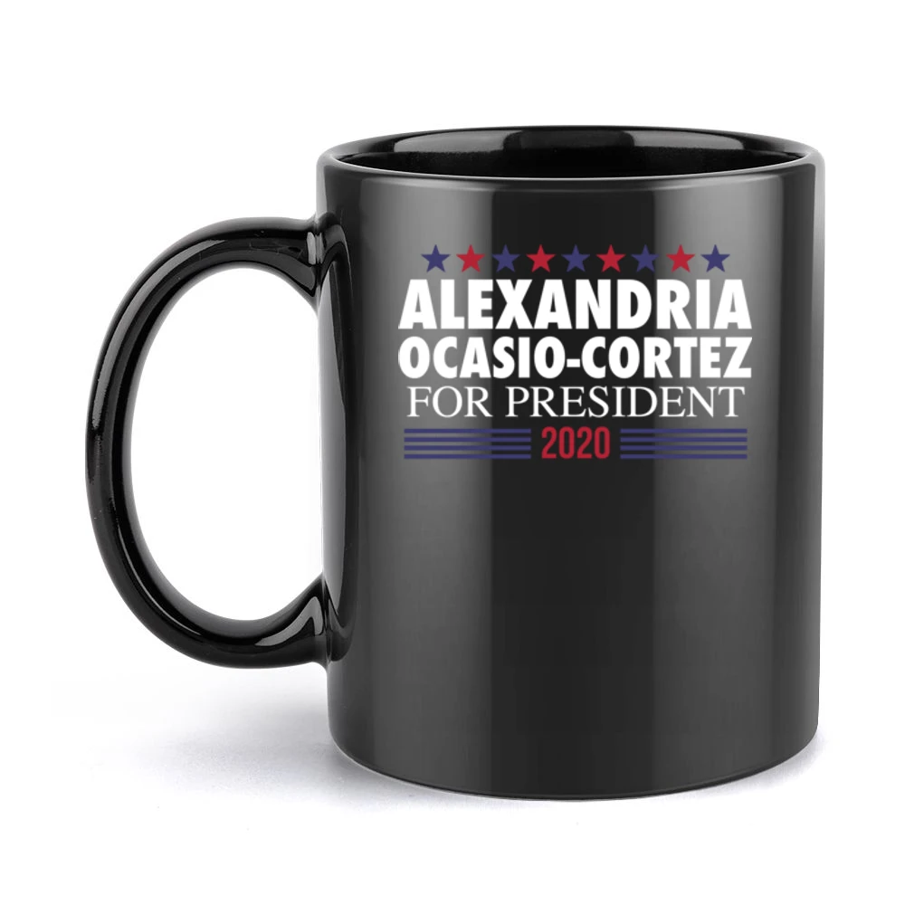 Alexandria Ocasio Cortez For President 2020 Female Democrat American P Black Mug