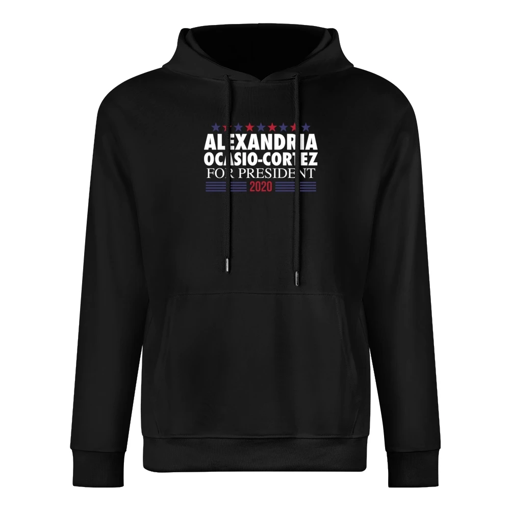 Alexandria Ocasio Cortez For President 2020 Female Democrat American P European Size Men Hoodie