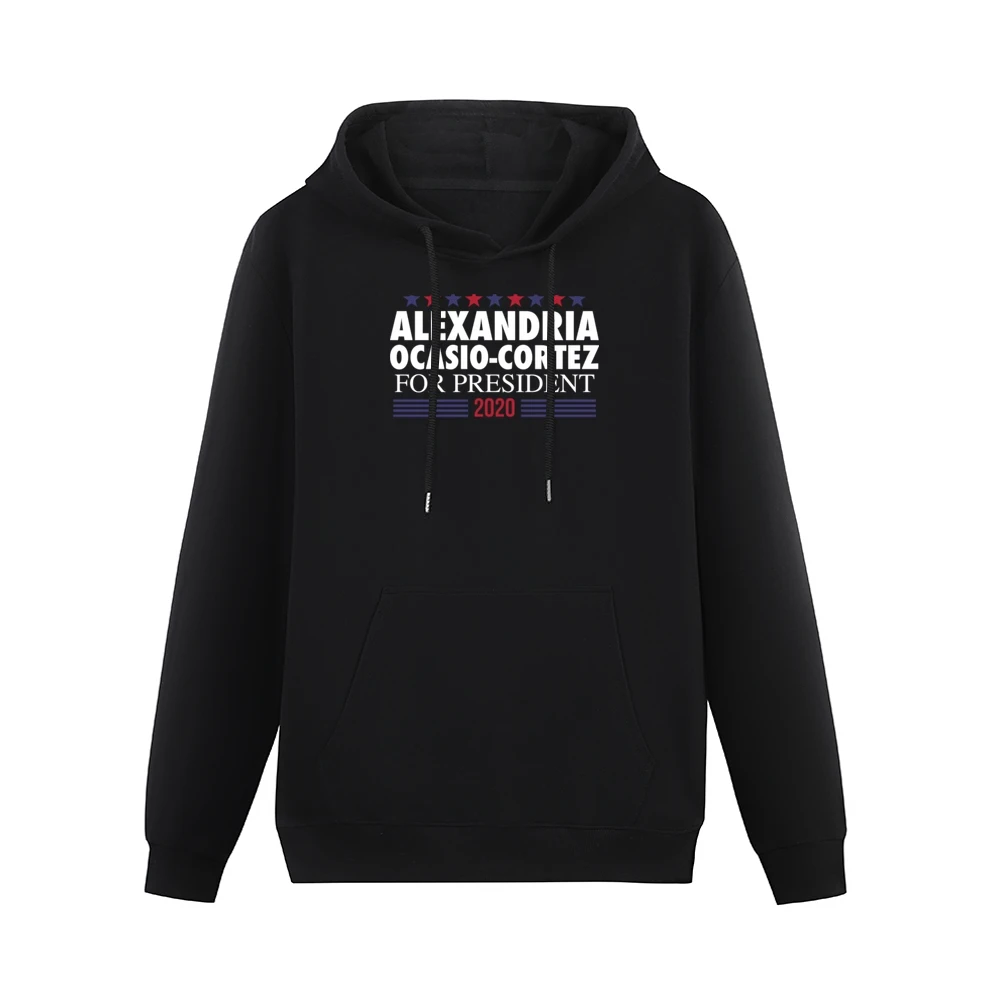 Alexandria Ocasio Cortez For President 2020 Female Democrat American P Men Hoodie With Pocket