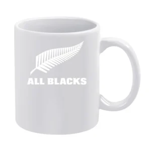 All Blacks Rugby White Mug