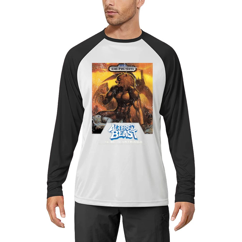 Altered Beast Sega Genesis Old School Retro Video Game Fan Distressed Men Long Sleeve T-Shirt
