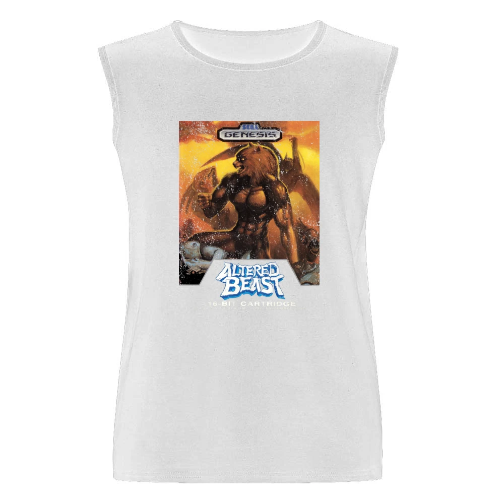 Altered Beast Sega Genesis Old School Retro Video Game Fan Distressed Men Sleeveless T-Shirt