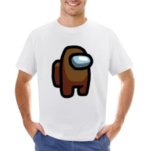 Among Us Brown Character Fun Video Game Fan Asian Size Men T-Shirt