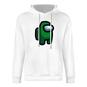 Among Us Green Character Fun Video Game Fan European Size Men Hoodie