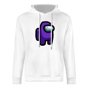 Among Us Purple Character Fun Video Game Fan European Size Men Hoodie