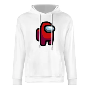 Among Us Red Character Fun Video Game Fan European Size Men Hoodie
