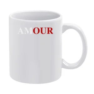 Amour Fun Our Love French Popular Celebrity Graphic White Mug