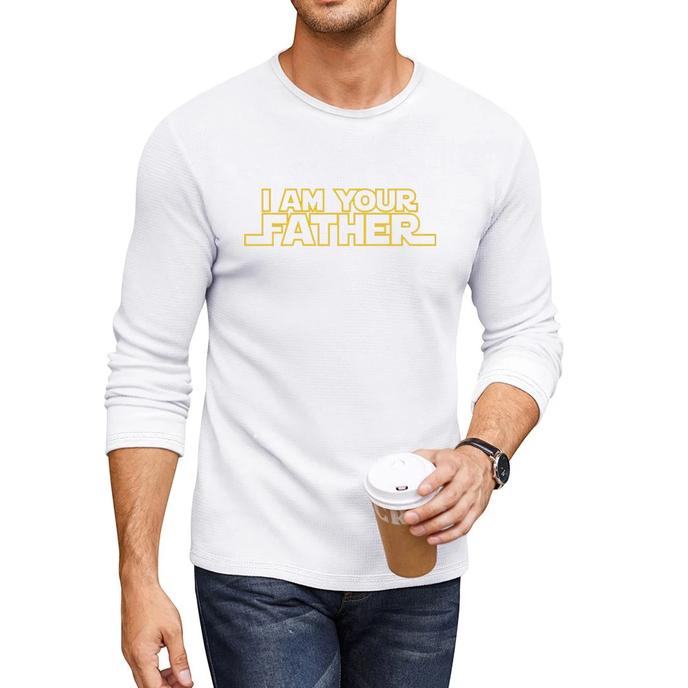 Anakin Skywalker to Luke as Darth Vader Star Wars I am your father T S Men CrewNeck Long Sleeve T-Shirt