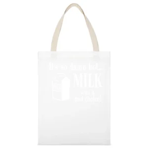 Anchorman Milk Bad Choice White Canvas Tote Shopping Bag