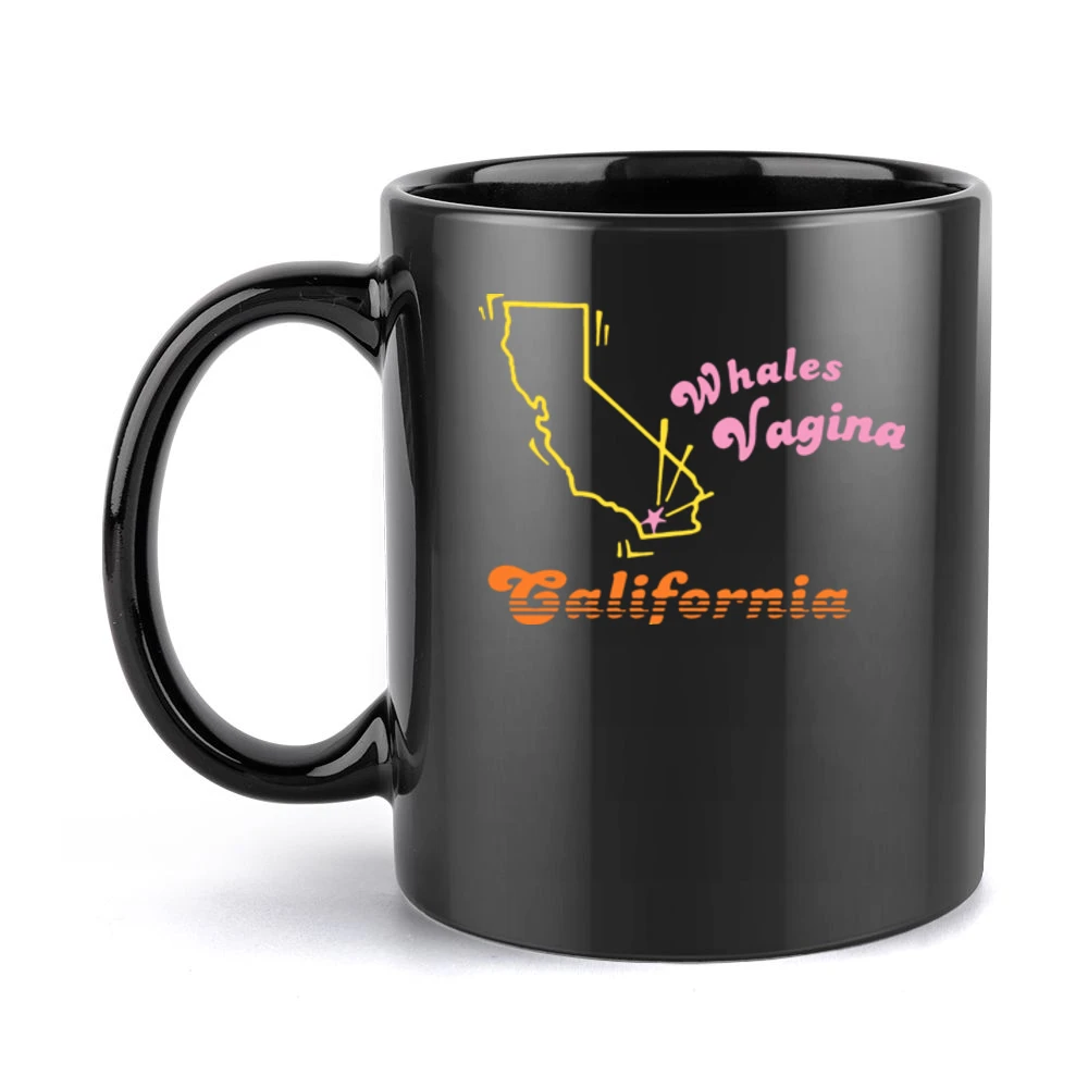 Anchorman San Diego Whale Black Mug