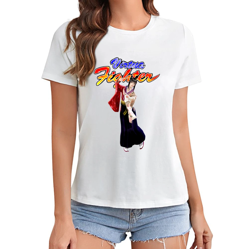Aoi Umenokoji Virtua Fighter Arcade Fighting Retro Video Game Characte Asian Size Women Ladies T-shirt