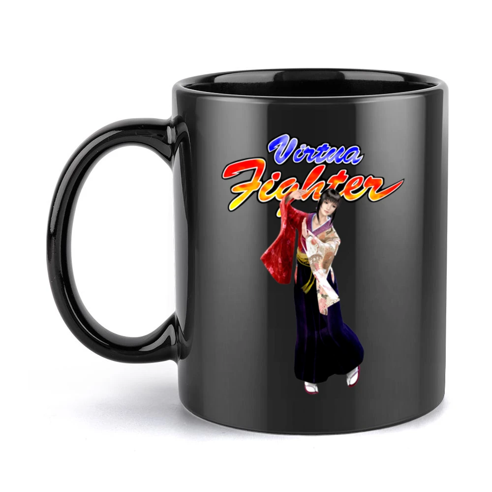 Aoi Umenokoji Virtua Fighter Arcade Fighting Retro Video Game Characte Black Mug