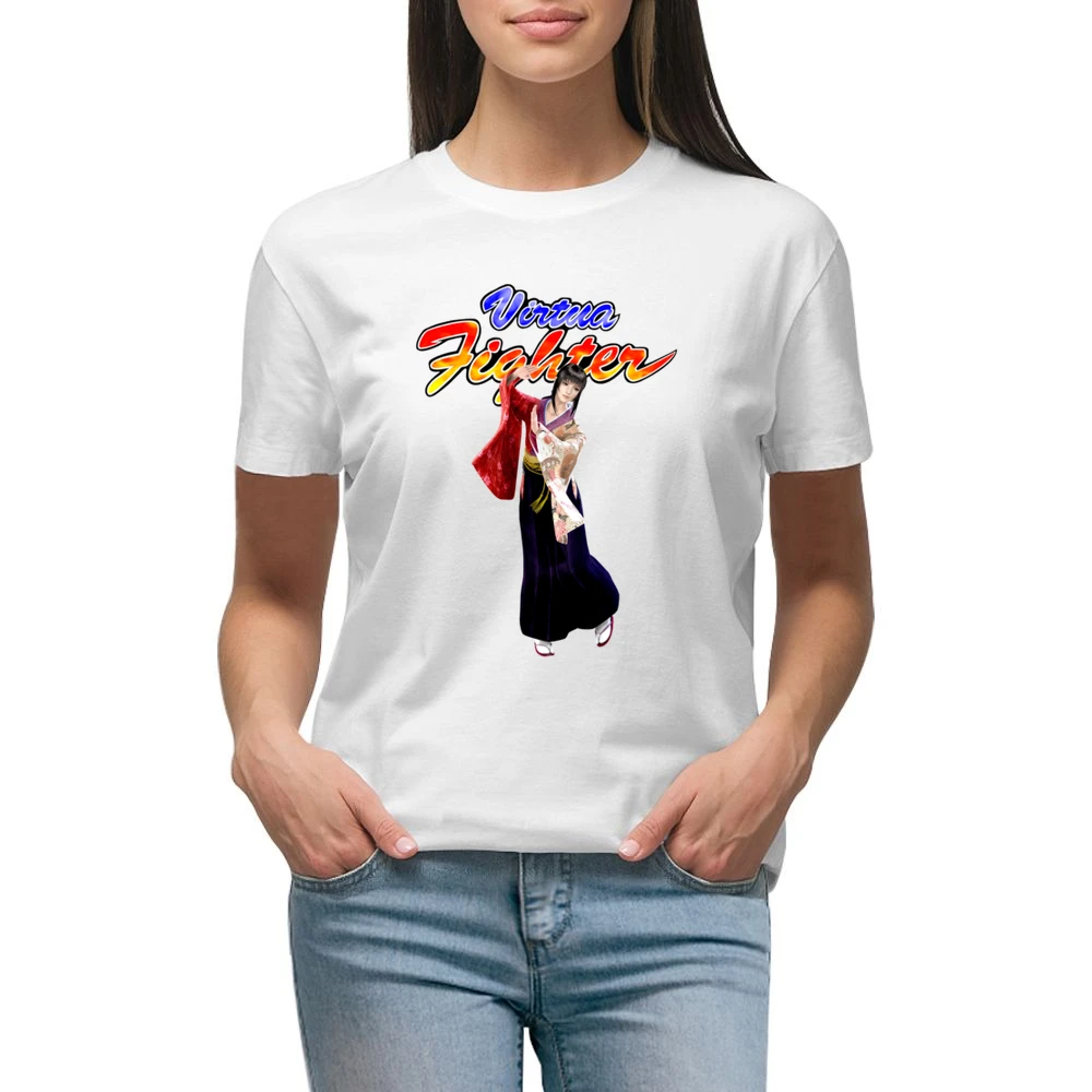 Aoi Umenokoji Virtua Fighter Arcade Fighting Retro Video Game Characte Premium Women Ladies T-shirt