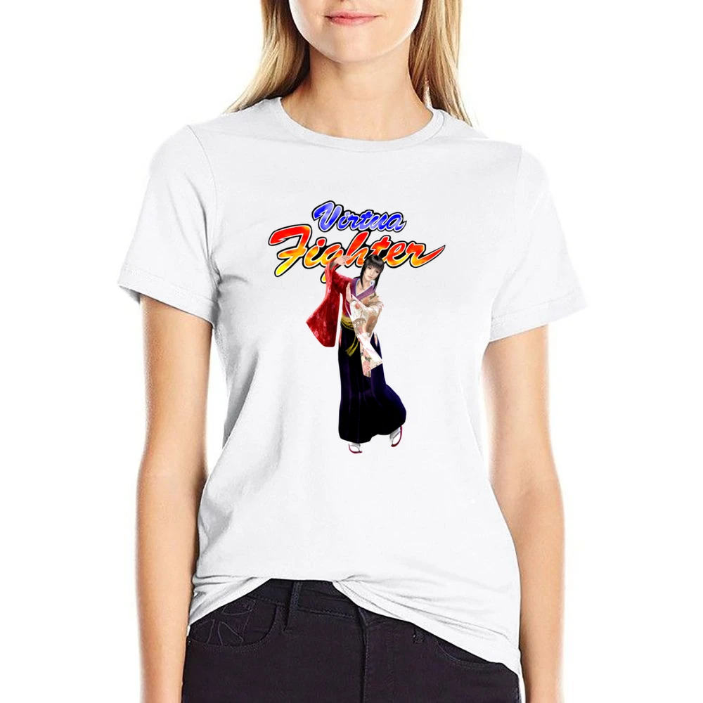 Aoi Umenokoji Virtua Fighter Arcade Fighting Retro Video Game Characte US Size Women Ladies T-shirt