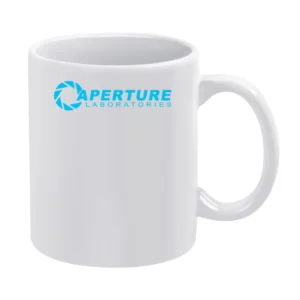 Aperture Laboratories Portal 2 Valve Video Game Nerdy Logo White Mug