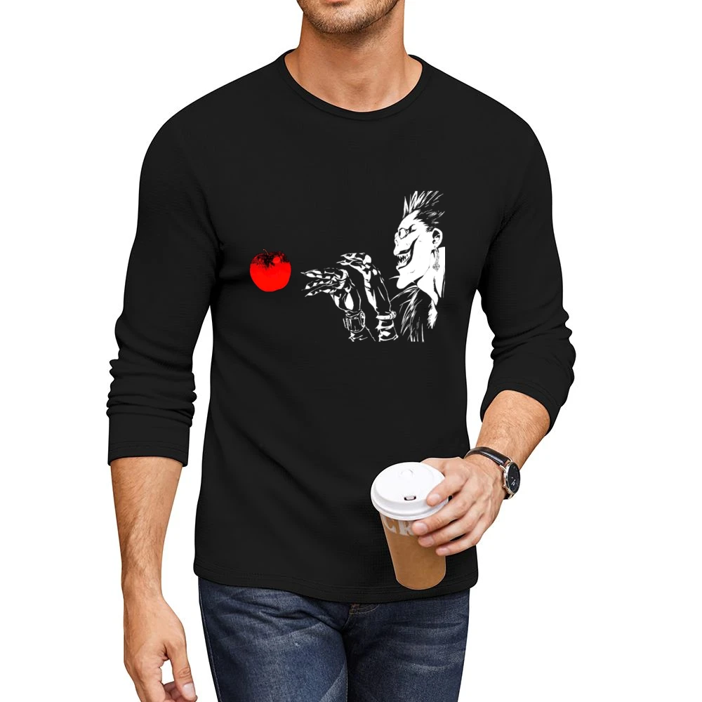 Apple ryuuk shinigami Death Note manga anime Men CrewNeck Long Sleeve T-Shirt