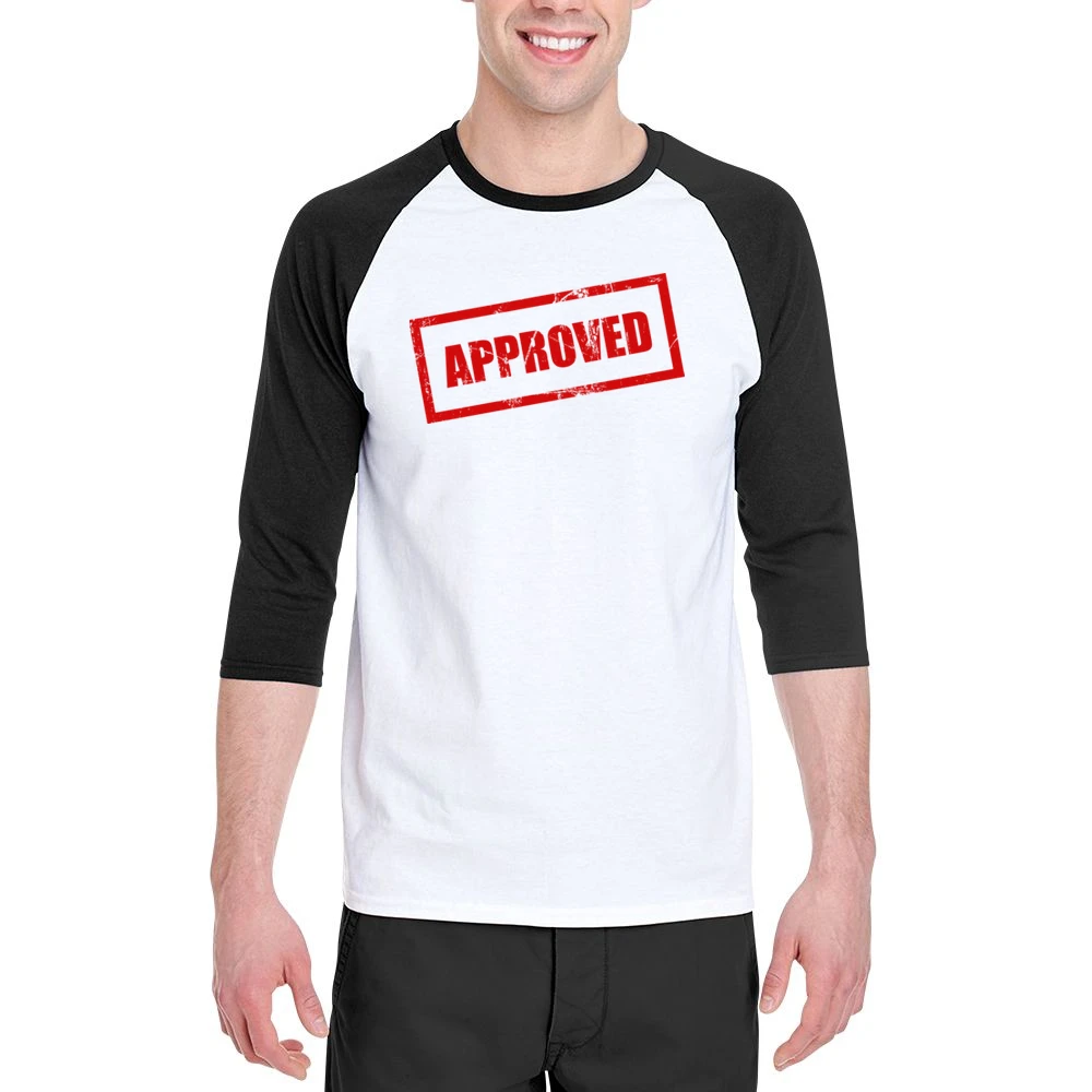 Approved Funny Men 3/4 Sleeve T-Shirt
