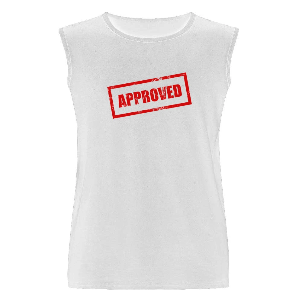 Approved Funny Men Sleeveless T-Shirt