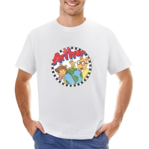 Arthur Fun 80s Vintage Retro Tv Show Graphic Tee Shirt Asian Size Men T-Shirt