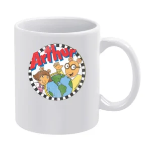 Arthur Fun 80s Vintage Retro Tv Show Graphic Tee Shirt White Mug
