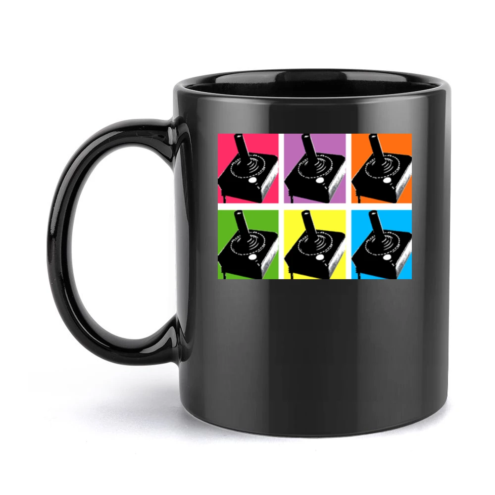 Asteroids Rock Retro Black Mug