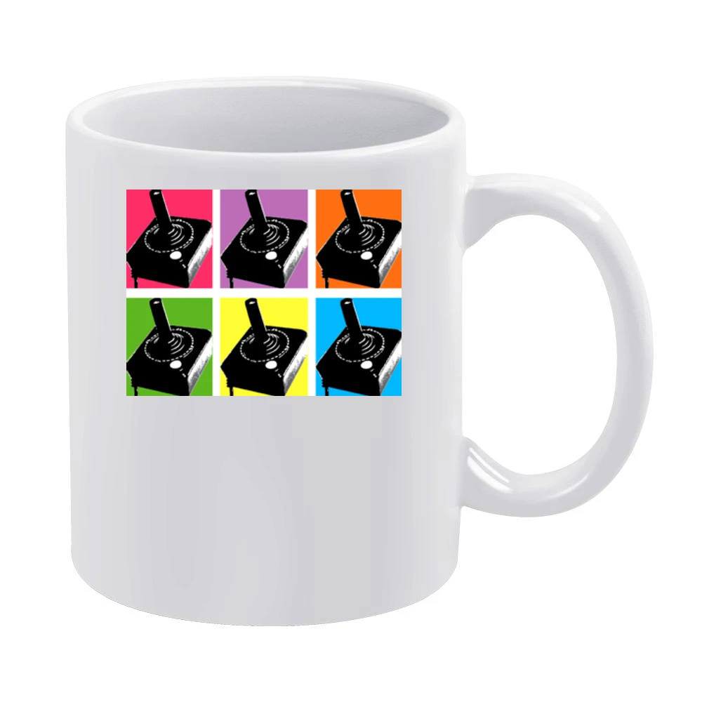 Asteroids Rock Retro White Mug