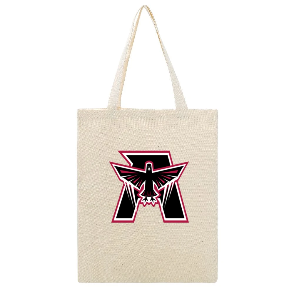 Atlanta Falcons Design Tshirt Beige Canvas Tote Shopping Bag